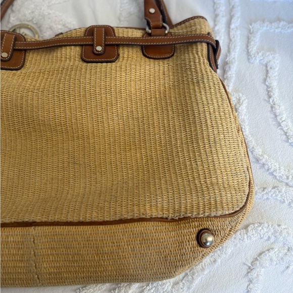 Michael Kors Woven Tan and Brown Shoulder Bag - Picture 7 of 15